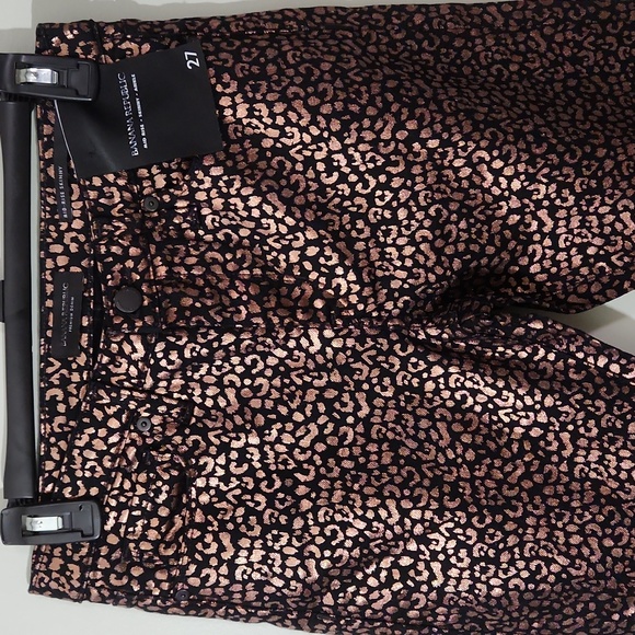 Banana Republic Leopard Mid-rise Skinny Ankle Jeans - Picture 5 of 8